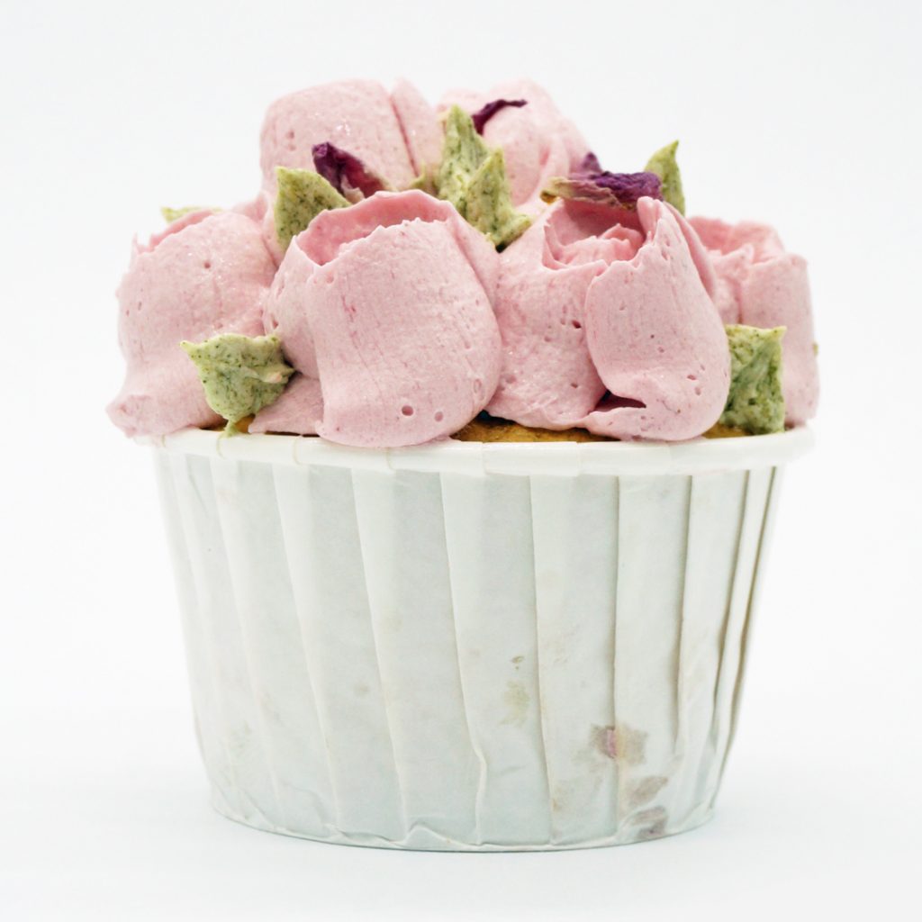 cupcake rose framboise Hugo & victor